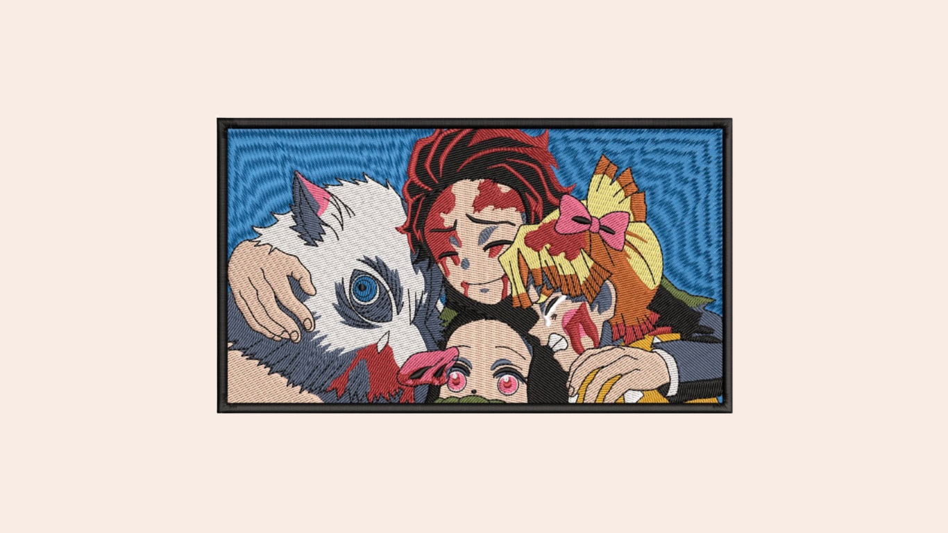 Inosuke, Tanjiro, Zenitsu, & Nezuko
