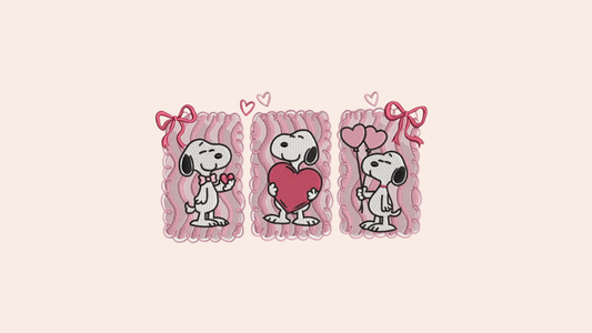 Snoopy w/ Hearts & Bows